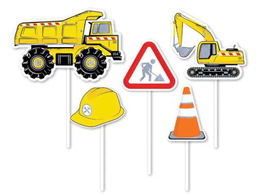 Construction Zone Cake Topper Kit - Click Image to Close